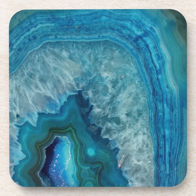 Blue Agate Untersetzer (Vorderseite)