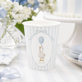 Blue Albern Gänsepapier Cup Pappbecher