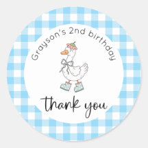 Blue Albern Goose Birthday Vielen Dank