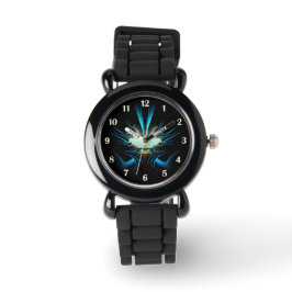 Blue Alien Kids Watch Armbanduhr