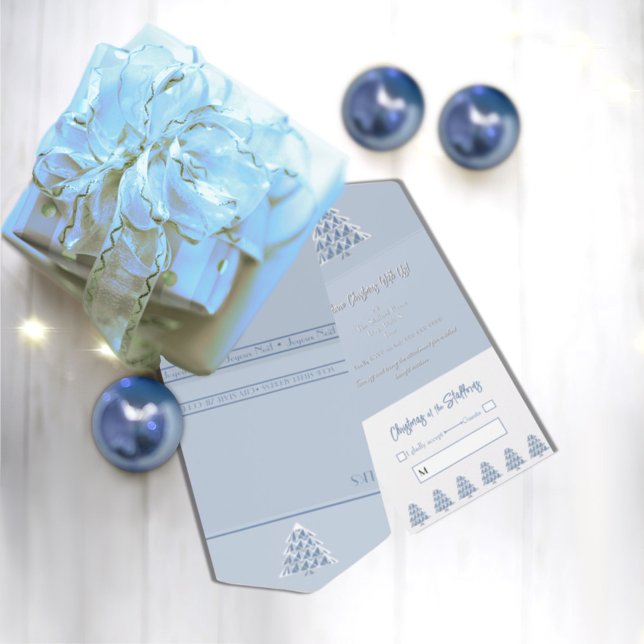 Blue All in One Christmas Event Einladung (Von Creator hochgeladen)