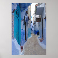 Blue Alley in Chefchaouen, Marokko