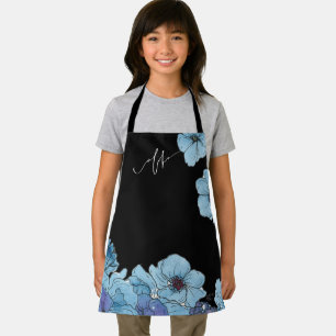 Blue Aloha Floral Schürze