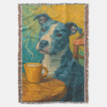 Blue American Staffordshire Terrier Cozy Coffee