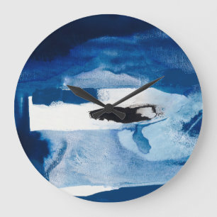 Blue Amore II Große Wanduhr