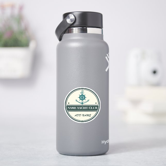 Blue Anchor Nautical Welcome Yacht Segelboot Aufkleber (HydroFlask)