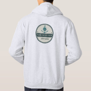 Blue Anchor Nautical Welcome Yacht Segelboot Hoodie