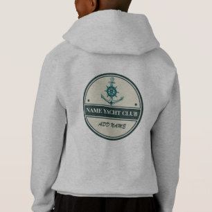 Blue Anchor Nautical Welcome Yacht Segelboot Hoodie