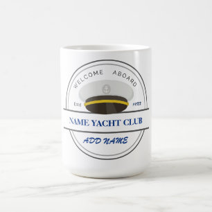 Blue Anchor Nautical Welcome Yacht Segelboot Kaffeetasse
