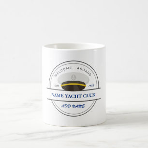 Blue Anchor Nautical Welcome Yacht Segelboot Kaffeetasse