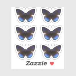 Blue and Black Butterfly Sticker Pack Hochzeit