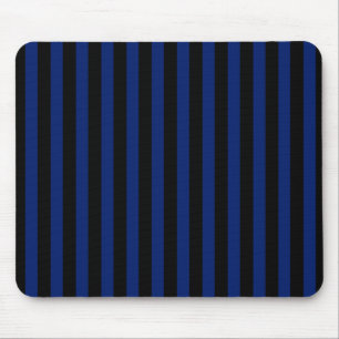 Blue and black candy stripes mousepad
