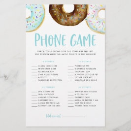 Blue and Chocolate Donuts Baby Duschkabine Phone G