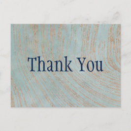 Blue and Copper Marmor Vielen Dank Postkarte