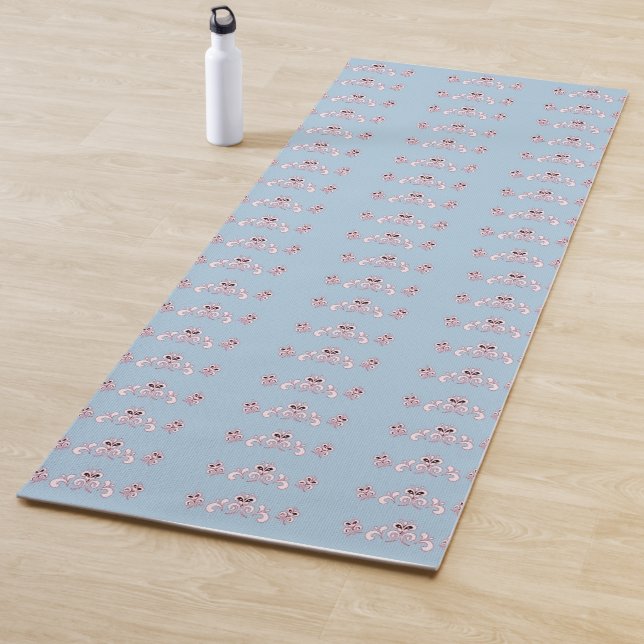 Blue and Cranberry Yoga Mat Yogamatte (Beispiel)