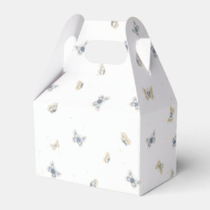 Blue and Crème Butterfys Charming Garden Fauna Geschenkschachtel