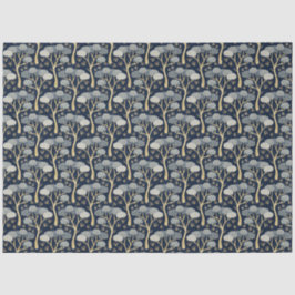 Blue and Gold Art Deco Pinacoteca comunale Casa Ru Seidenpapier