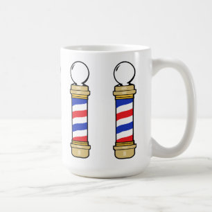 Blue and Gold Barber Poles Kaffeetasse