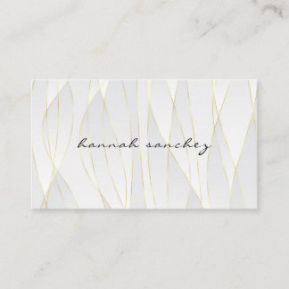 Blue and Gold Black Design Business Card Visitenkarte