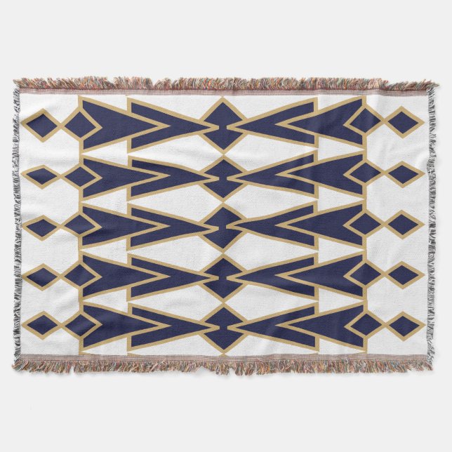 Blue and Gold Bowties Decke (Vorderseite)