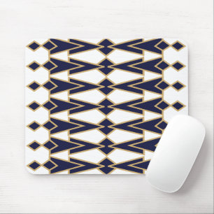 Blue and Gold Bowties Mousepad