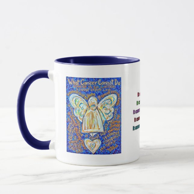Blue and Gold Cancer Angel Tasse (Links)