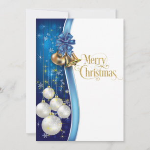Blue and Gold Classy Frohe Weihnachten