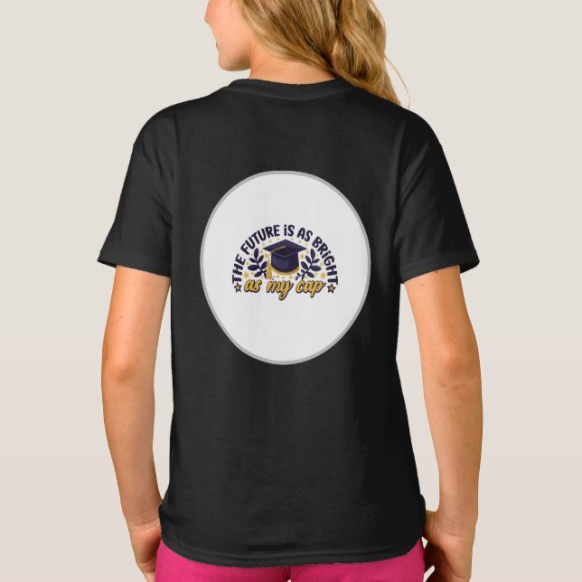 blue and gold elegant invitation T-Shirt (Rückseite)