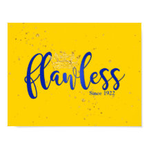 Blue and Gold Flawless Seit 1922 Poster