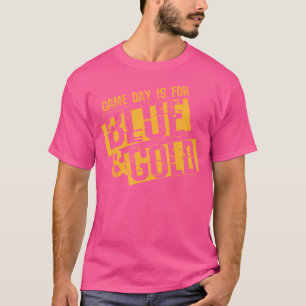 Blue and Gold Game Day Group für High School Footb T-Shirt