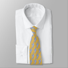 Blue and Gold Lacrosse Mens Krawatte