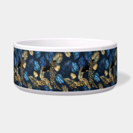 Blue and Gold Leopard Serie Design 8 Napf