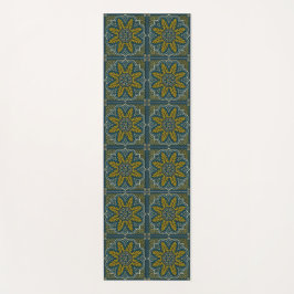 Blue and Gold Star Point Deko Yogamatte