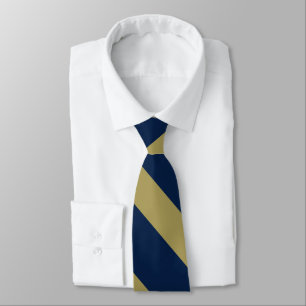 Blue and Gold University Stripe Krawatte