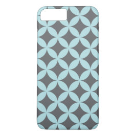 Blue and Gray Gemustert iPhone Case