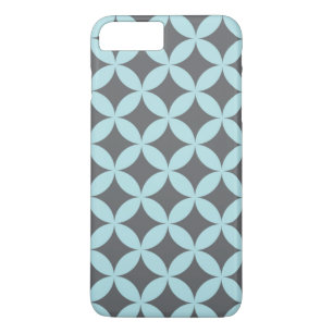 Blue and Gray Gemustert iPhone Case