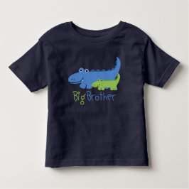 Blue and Green Alligator Big Brother Kleinkind T-shirt