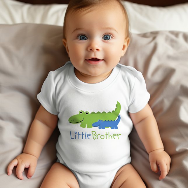 Blue and Green Alligator Little Brother Baby Strampler (Von Creator hochgeladen)