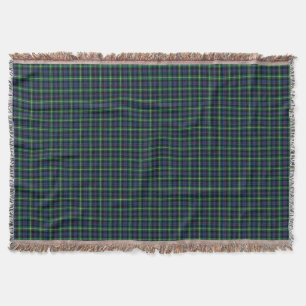 Blue and Green Farquharson Clan Scottish Kariert Decke