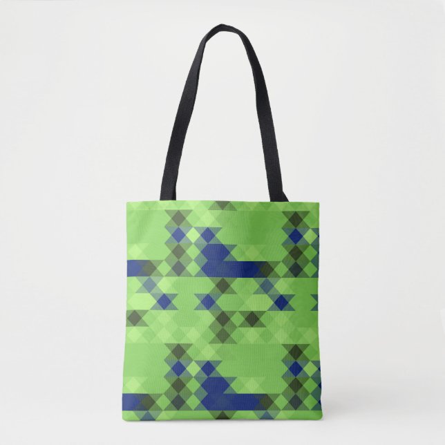 blue and green geometric pattern (Vorderseite)