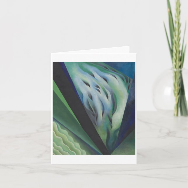 Blue and Green Music von Georgia O'Keeffe, Karte (Vorderseite)