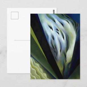 Blue and Green Music von Georgia O'Keeffe Postkarte