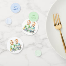 Blue and Green Twin Boys Themed Baby Dusche