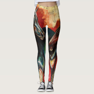 "Blue and Gus" Art Leggings