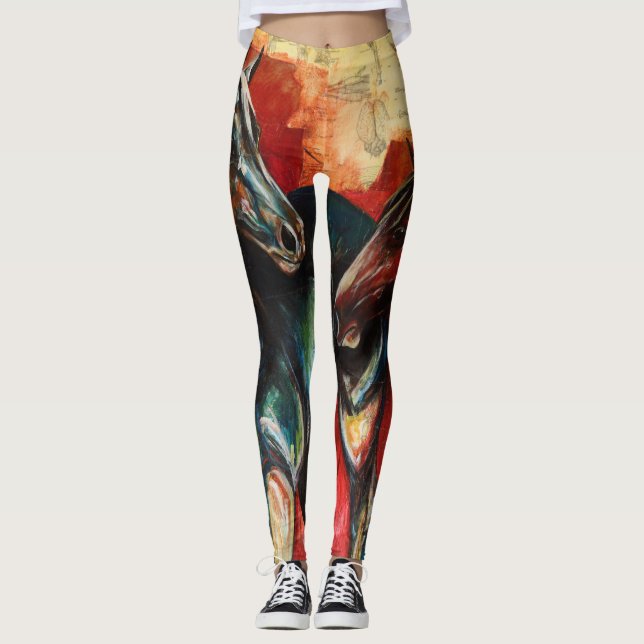 "Blue and Gus" Art Leggings (Vorderseite)
