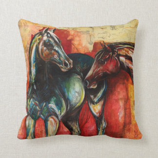 "Blue and Gus" Art Throw Kissen