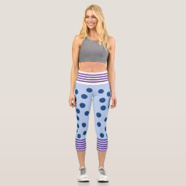 Blue and Lila Fun Leggings