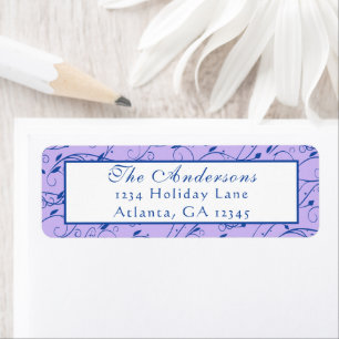 Blue and Lilac Floral Wedding