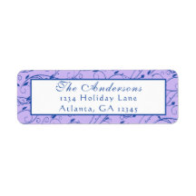 Blue and Lilac Floral Wedding