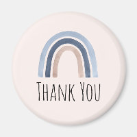 Blue and Peach Rainbow Boho Design Vielen Dank